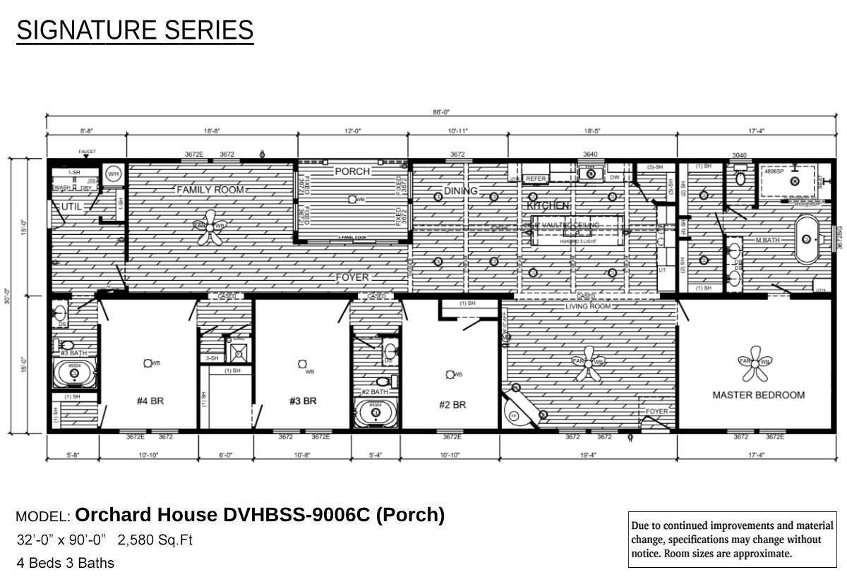 オーチャードハウス Signature Series / Orchard House DVHBSS-9006C (Porch) built